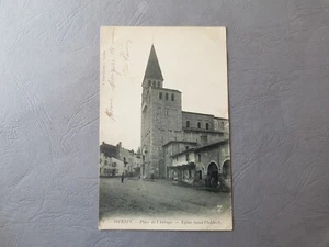 CPA / Carte postale ancienne TOURNUS place de l'abbaye église st Philibert (71) - Picture 1 of 12