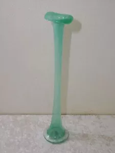 6LMUjU - XXL Design Glas Solifleur Stangenvase - Vintage - Handmade - 61 cm - Bild 1 von 4