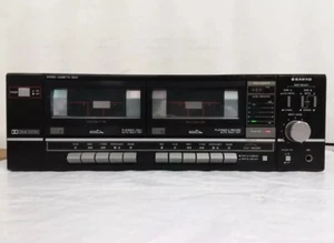 Sanyo RD W660 Double Stereo Cassette Deck -Tested-Works! - Picture 1 of 10