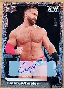 2022 UPPER DECK AEW CASH WHEELER PYRO AUTO #D/25 AUTOGRAPH SP - Picture 1 of 2