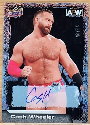 2022 UPPER DECK AEW CASH WHEELER PYRO AUTO #D/25 AUTOGRAPH SP - Image 1 of 2