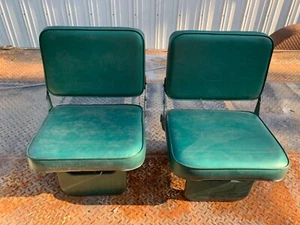 Ford PAIR REAR CAB JUMP SEAT F-150 F-250 F-350 1974 1975 1976 1977 1978 1979 - Picture 1 of 24