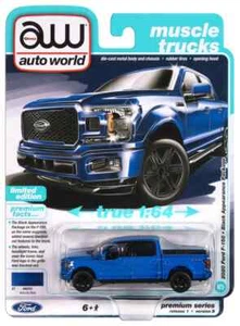 2020 Ford F-150 Truck Velocity Blue Auto World Die-cast 1:64 - Picture 1 of 3