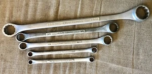 Vintage Craftsman 5 pezzi SAE Offset Box Set di chiavi da 3/8" a 1-5/16" USA - Foto 1 di 2