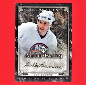 Bob Bourne 2006 Artifacts Auto-Facts Card AF-BB A9