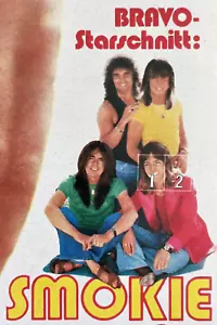 BRAVO Starschnitt original 70er • Smokie • in Lebensgröße • ca. 200x100 cm !!! - Bild 1 von 2