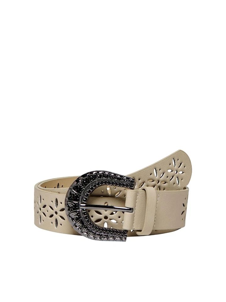 ONLY CARMAKOMA Curvy Gürtel breit NEU 105 cm, 115 cm, 125 cm Beige Silber Braun - Bild 1 von 1