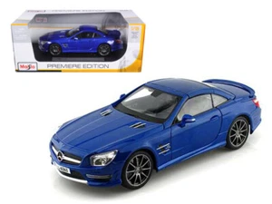 2012 Mercedes SL 63 AMG Blue 1/18 Diecast Car by Maisto - Picture 1 of 1
