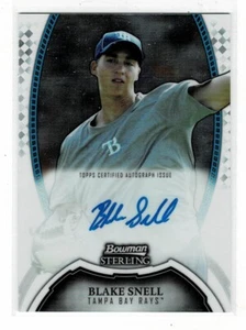 2011 BOWMAN STERLING PROSPECTS BLAKE SNELL AUTOGRAPH - TAMPA BAY RAYS - Picture 1 of 1