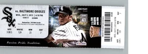 Baltimore Orioles vs Chicago White Sox 7/3/2013 Full Ticket - Hector Santiago 9K - Picture 1 of 2