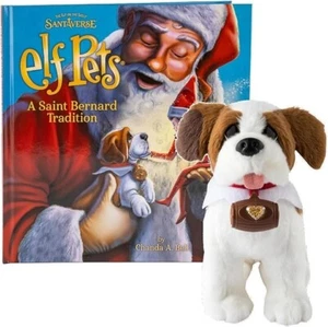 Elf Pets: A Saint Bernard Tradition- Includes Beautifully Plush Figure - Picture 1 of 2