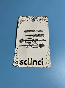 Scunci Real Style Rhinestone Elegant Bobby Pins, 4-Pieces - Picture 1 of 2