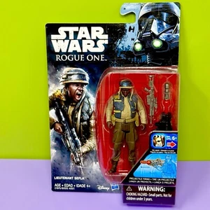 Star Wars Rogue One Lieutenant Sefla Figure 2016 Selfa Selfla Rebel Trooper 3.75 - Picture 1 of 9