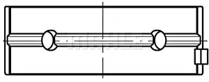 MAHLE Crankshaft Main Bearings Pair For MERCEDES SETRA MITSUBISHI 2 4570302040 - Picture 1 of 1