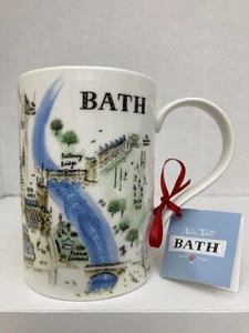 Neu mit Etikett City of Bath Keramik Tee 12 Unzen Becher Alice Tait, England Bone China - Bild 1 von 7