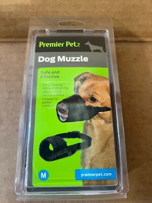 Premier Pet Dog Muzzle for Medium Dogs-Allows Panting-Adjustable