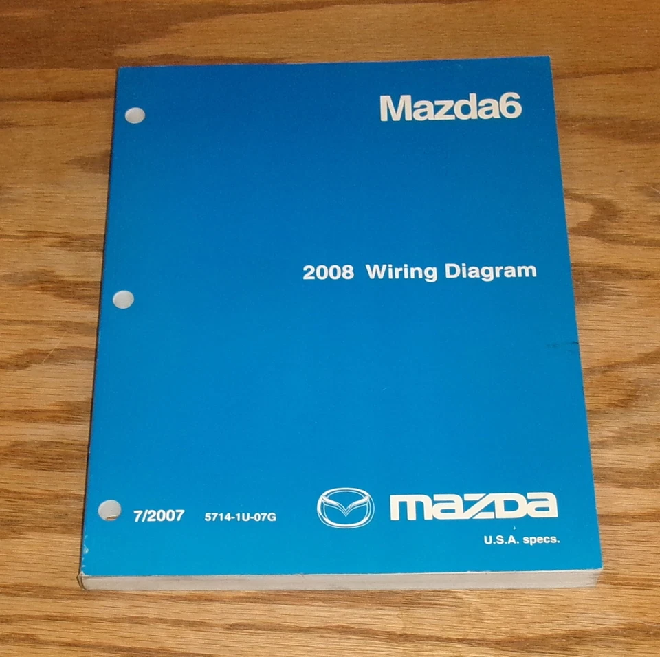 Mazda Mazda6 2008 original diagrama de cableado manual 08 Foto 1 de 1