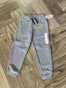 Cat & Jack Boys Size XS(4/5) Fleece Jogger Pants Grey Navy - Picture 1 of 8