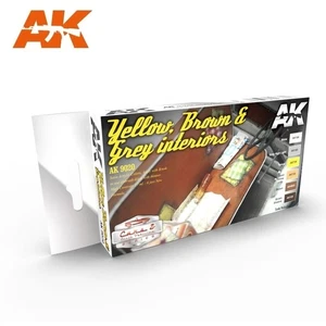 AK09020 - AK Interactive Set - Yellow, Brown & Grey Interiors Set - Picture 1 of 1