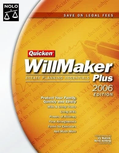QUICKEN WILLMAKER PLUS 2006 EDITION: ESTATE PLANNING By Shae Irving *Excellent* - Image 1 of 1