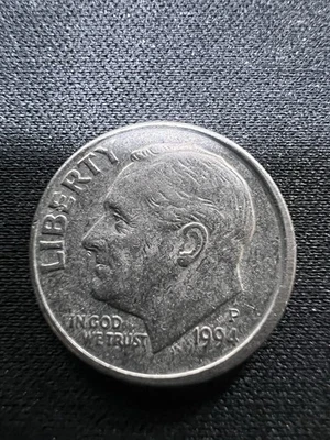 1994-P Roosevelt Dime Off Center Strike Error - Image 1 of 2
