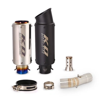 Sistema de escape para motocicleta Yamaha FZ8 FZ8N tubo de enlace medio puntas silenciadoras 51 mm Foto 1 de 4