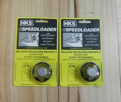 HKS Speedloader;  Model 57-M;  6 Shot;  41 Magnum;  2 Pack;  Fast & Dependable - Image 1 of 2