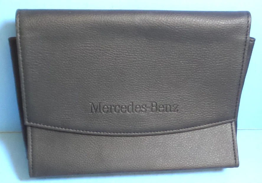 FUNDA DE CUERO MERCEDES BENZ PARA MANUAL DEL PROPIETARIO GUÍA DEL OPERADOR GUÍA DEL USUARIO Foto 1 de 1