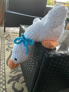 Handmade Crocheted Goose Plush Soft - Picture 1 of 6