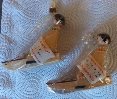 Schlittenfahrer 2 Kinder Erzgeb.Volkskunst - expertic - originalverpackt ! - Bild 1 von 3