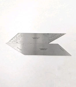 Escala de ángulo de rectificado Lufkin - Taladro cuadrado ángulo avellanador ángulo hexagonal octágono - Imagen 1 de 7