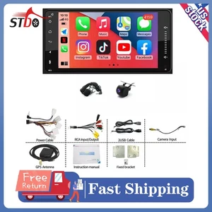 For Toyota Highlander 2001-2007 7" Apple CarPlay Android 13 Car Radio GPS WIFI - Picture 1 of 15