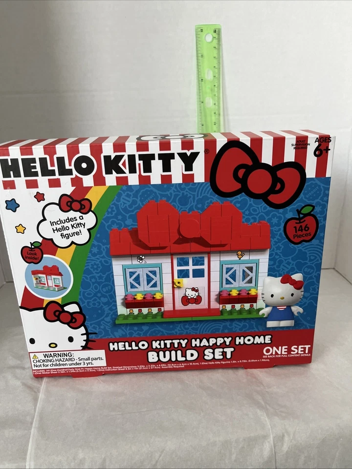 Hello Kitty Happy Home Build Set 141 Pieces, And Includes Hello Kitty Figure - Image 1 of 4