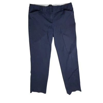 Talbots Hampshire Navy Stretch Trousers Pants sz 14 Normcore Everyday Casual - Image 1 of 4