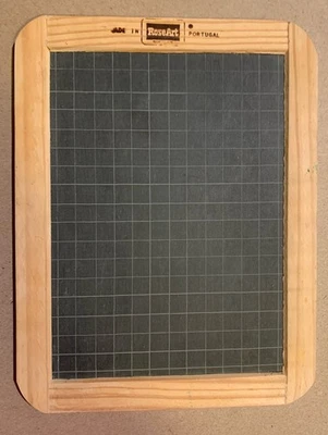 RoseArt Mini Chalk Board 2 Sided 8.25” x 6.25” Wood Frame - Made In Portugal - Image 1 of 4
