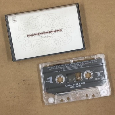 EARTH WIND AND FIRE Cassette Tape Funk Soul GRATITUDE REMASTERED SHINING STAR - Image 1 of 4
