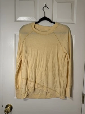 Women's Sheer Pale Yellow Sweater - Image 1 of 3