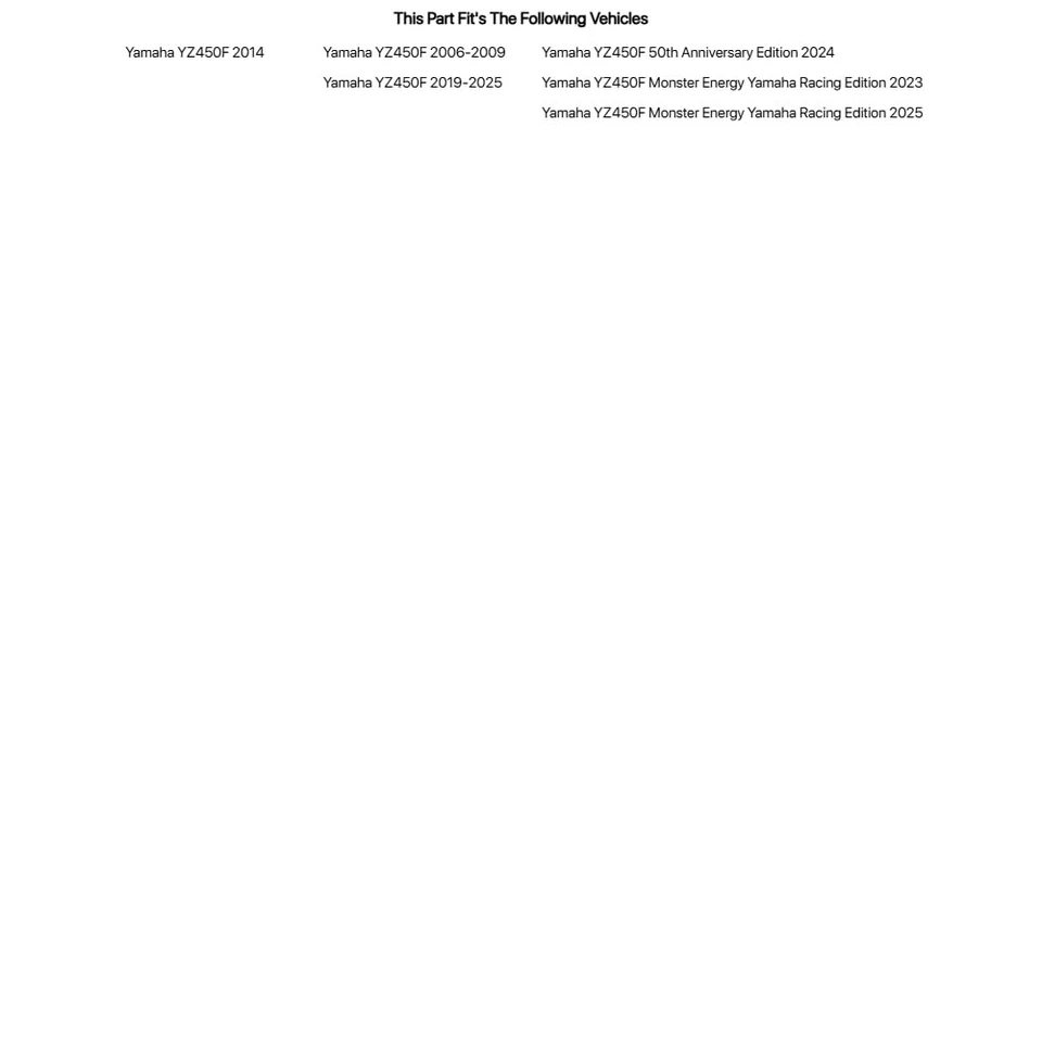 Комплект из сплава бивня и уплотнительного кольца цепи синяя задняя звездочка для Yamaha YZ450F 2006-2009 - Изображение 1 из 2