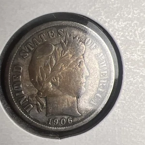 1906 barber Dime - Picture 1 of 4
