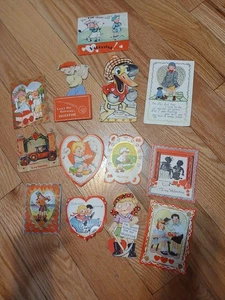 Vintage San Valentín - Lote de 13 de Estate - Era de la Depresión - Imagen 1 de 5