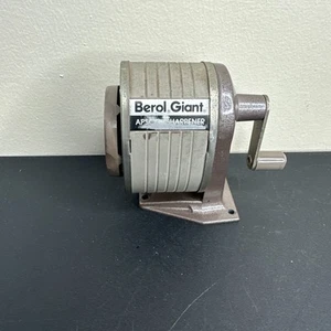 Berol Giant Apsco Pencil Sharpener Desktop 6 Hole Made in USA - Picture 1 of 9