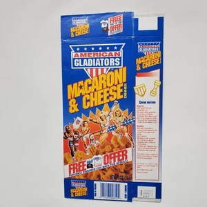 Vintage American Gladiators Dinner Mac Macaroni & And Cheese Box 1993 TV Real - Picture 1 of 24