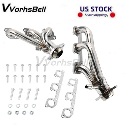 Комплект коротких выхлопных коллекторов из нержавеющей стали для Ford Ranger Explorer 4,0 л V6 2001-2011 годов выпуска - Изображение 1 из 4