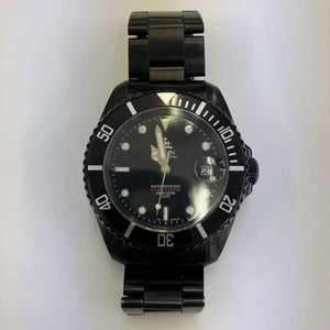 Elgin Automatic Diver's Watch Tested Black Dial Silicone Band Limited Color - Picture 1 of 9