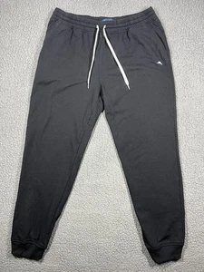 Pantalones deportivos Tommy Bahama para hombre XL negros con cordón con puños logotipo de marlín - Imagen 1 de 11