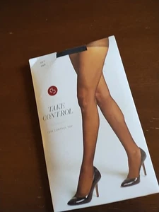 DRESS BARN Luxe Control Top Pantyhose Size D Black To 220# Take Control - Picture 1 of 5