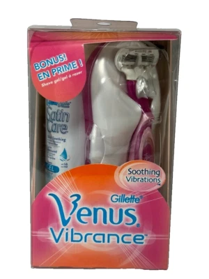 Gillette Venus Vibrance Soothing Vibrations Shaving Razor Set for Women New - Image 1 of 3