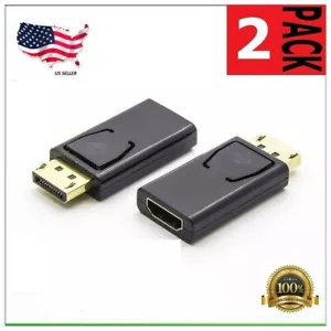 New Display Port to HDMI Male Female Adapter Converter DisplayPort DP to HDMI - Picture 1 of 7