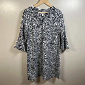 Coolibar Tunic Cover Up Size XL Black UPF 50 Vacation Beach Cruise Resort Wear - Picture 1 of 9