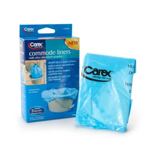Carex Commode Liners 3 Months of supply, 24 Packs of 7 ea, 168 Count - Picture 1 of 8